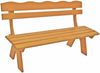 Garnitur FREITAL 4-teilig 150cm, Kiefer massiv Bild 3