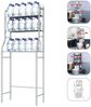 GarveeMore Badregal Metall-Organisationsregal über der Toilette mit abnehmbaren Handtuchha, Toilettenaufbewahrung Papierhalter Badezimmer-Organizer über derToilet Bild 4