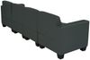 Modular 4-Sitzer Sofa Couch Lyon, Kunstleder ~ dunkelgrau Bild 3