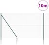 vidaXL Schweißdrahtzaun mit Spikes 10 x 1,5 m PVC-beschichteter Stahl 3352060 Bild 3