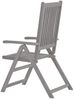 vidaXL Verstellbare Gartenstühle 2 Stk. Grau Massivholz Akazie 45938 Bild 5