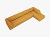 Micadoni Ecksofa Ruby 5-Sitzer Rechts Strukturierter Stoff Ottawa Gelb Bild 4