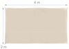 Relaxdays Rechteckiges Sonnensegel beige Bild 5