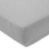 Estella Samt Velours Spannbetttuch 90x190 - 100x200 cm platin (915) Bild 5
