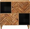 vidaXL Stauraumschränke Braun 80 x 33,5 x 75 cm Massivholz Mango 4018943 Bild 3