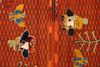 Looma 'Mahtab' Sumak Sirdjan handgewebt, Schurwolle Orange, 155x160 cm Bild 4