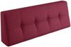 sunnypillow Rückenkissen Palettenkissen gesteppt Rückenkissen 120x40x20/10cm, Rot Bild 2