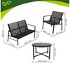 Gardlov Gartenlounge-Set Balkonmöbelset Gartenmöbel, (Spar-Set, 4-tlg, Sessel 150 kg, Sofa 300 kg), Die 5 mm starke Sicherheitsglasplatte ist stilvoll und praktisch Bild 2