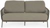 Gartensofa Assivali aus Metall, modernes Design, grün, wetterfest mit abnehmbarem Bezug Bild 2