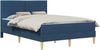 vidaXL Bettrahmen Blau 120 x 190 cm Polyester 3414948 Bild 2
