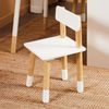 SoBuy KMB113-W Kindertisch mit 2 Stühlen, MDF, Lackiert, Weiß, 90 x 53 x 60 cm Bild 4