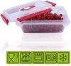 Frischhaltedosen für Lebensmittel ( 1,5 L ) - 4er Pack "Rot" - Vorratsdose luftdicht, Aufbewahrungsbox Meal Prep Box, Lunchbox, BPA Frei Bild 5