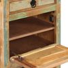 vidaXL Schuhschrank mit 4 Fächern und Schublade Altholz Massiv 243974 Bild 5