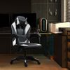 CLP Bürostuhl Orkney Kunstleder Ergonomischer Stuhl mit Lenden und Nackenkissen,schwarz/weiß Bild 3