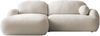 Mirjan24 'Mojato' Ecksofa mit Bettkasten und Schlaffunktion, Bouclé beige, 90x175x275 cm, Links Bild 2