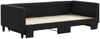 vidaXL Tagesbett Ausziehbar Schwarz 100x200 cm Stoff 3196585 Bild 3
