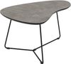 Hela Tische, Couchtisch 2er Set Pisa, Betonoptik dunkel mit Steinstruktur,Gestell Metall Rundrohr, Ø 87+83cm Bild 3