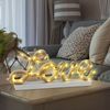 LED-Deko-Tischleuchte, Hanfseil, Love, weiß, L 45 cm Bild 2