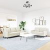vidaXL 3-tlg. Sofagarnitur mit Kissen Creme Samt 3278409 Bild 3