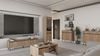 AX LIVING TV-Lowboard Bodrum TV-Schrank 2 Schubladen 178 cm Eiche Evoke Bild 5