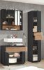 Badezimmer-Set >Liguria< (3-tlg.) in Anthrazit / Evoke Eiche Dekor - 140x191x40 (BxHxT) Bild 2
