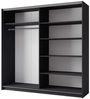Home affaire Kleiderschrank Fresno Wäscheschrank mit 5 Einlegeböden und Kleiderstange Garderobe mit 2 Schwebetüren, B/H/T 200/207/62 cm Bild 3