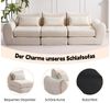 Leawin Sofa Sofas Wohnzimmer, modulares Sofa mit Schlaffunktion L-Form, Werkzeuglos montierbar, wandelbar & ideal für kleine Räume Bild 4