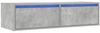 vidaXL TV-Schrank mit LED-Leuchten Betongrau 100x35,5x25 cm 860241 Bild 3