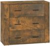 vidaXL Sideboard Räuchereiche 80 x 33 x 70 cm Holzwerkstoff [816581] Bild 2