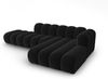 Micadoni Modulares Ecksofa offen Lupine 5-Sitzer Rechts Samtstoff Salvador Schwarz Bild 3