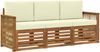 vidaXL Sofagarnituren mit Kissen 3 pcs Massivholz Akazie 3383966 Bild 2