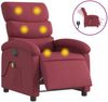 vidaXL Massagesessel Elektrisch Weinrot Stoff 3203969 Bild 2