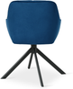 GOEURVANT 1437 Esszimmerstühle 6er-Set, 360° Drehbar, Samt - Preußischblau Bild 5