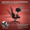 ML-DESIGN Bürostuhl Computerstuhl Schreibtischstuhl für Büro & Arbeitszimmer Drehsessel, Gaming Stuhl + 2 Kissen, LEDs & Boxen ergonomisch anpassbar PVC-Leder Bild 3