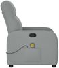 vidaXL Massagesessel Hellgrau Stoff 4015532 Bild 4