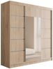 ALTDECOR Schiebetürenschrank V2-LINEA (Kleiderschrank Garderobenschrank mit viel Stauraum Moderner Schrank) Spiegel Spiegeltüren Vielseitiger Schwebetürenschrank Bild 2