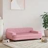 vidaXL Hundebett Rosa 90x53x30 cm Samt 171871 Bild 1