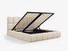 Micadoni Stauraumbett mit Kopfteil Bellis Boucle Baloo Beige 140x200 Bild 5