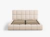 Micadoni Stauraumbett mit Kopfteil Bellis Boucle Baloo Beige 140x200 Bild 3