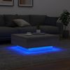 vidaXL Couchtisch mit LED-Leuchten Grau Sonoma 80x80x31 cm 836593 Bild 4