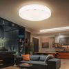 LED Deckenlampe, Metall, rund, weiß opal Bild 2