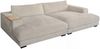 KAWOLA Big Sofa XL MADELINE mit Holztablett natur für Armlehne Cord cremeweiß 85 x 190 x 290 cm Bild 3