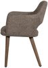 Esszimmerstuhl Murat aus Chenille-Stoff, modernes Design, taupe braun, gepolstert für Komfort Bild 2
