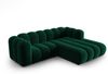 Micadoni Modulares Ecksofa Lupine 3-Sitzer Rechts Samtstoff Salvador Flaschengrün Bild 2