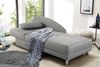 Récamiere-Schlafsofa Federkern Couch Liege Gästebett mit Bettkasten in Hellgrau Bild 3