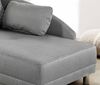 Récamiere-Schlafsofa Federkern Couch Liege Gästebett mit Bettkasten in Hellgrau Bild 5