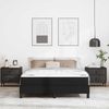 vidaXL Bettrahmen mit Matratze Schwarz 140 x 200 cm Stoff 3398633 Bild 3