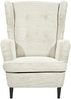 Ohrensessel >OSKAR< (Sessel und Hocker) in Cream - 78x102x98 (BxHxT) Bild 5