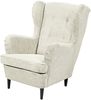 Ohrensessel >OSKAR< (Sessel und Hocker) in Cream - 78x102x98 (BxHxT) Bild 4