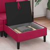 vidaXL Sofa-Hocker mit Stauraum Weinrot Samt 42027137 Bild 3